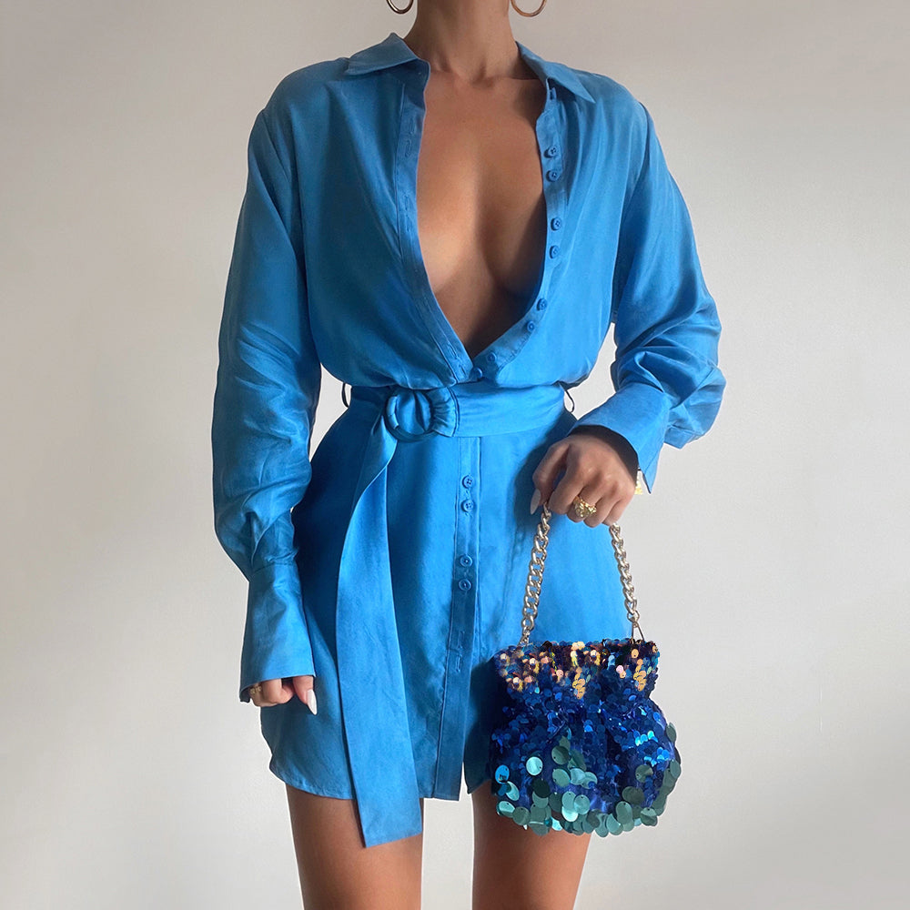 Image of Bags. Productname: PEDRO Sequin Pouch in colour by brand - Olga Berg