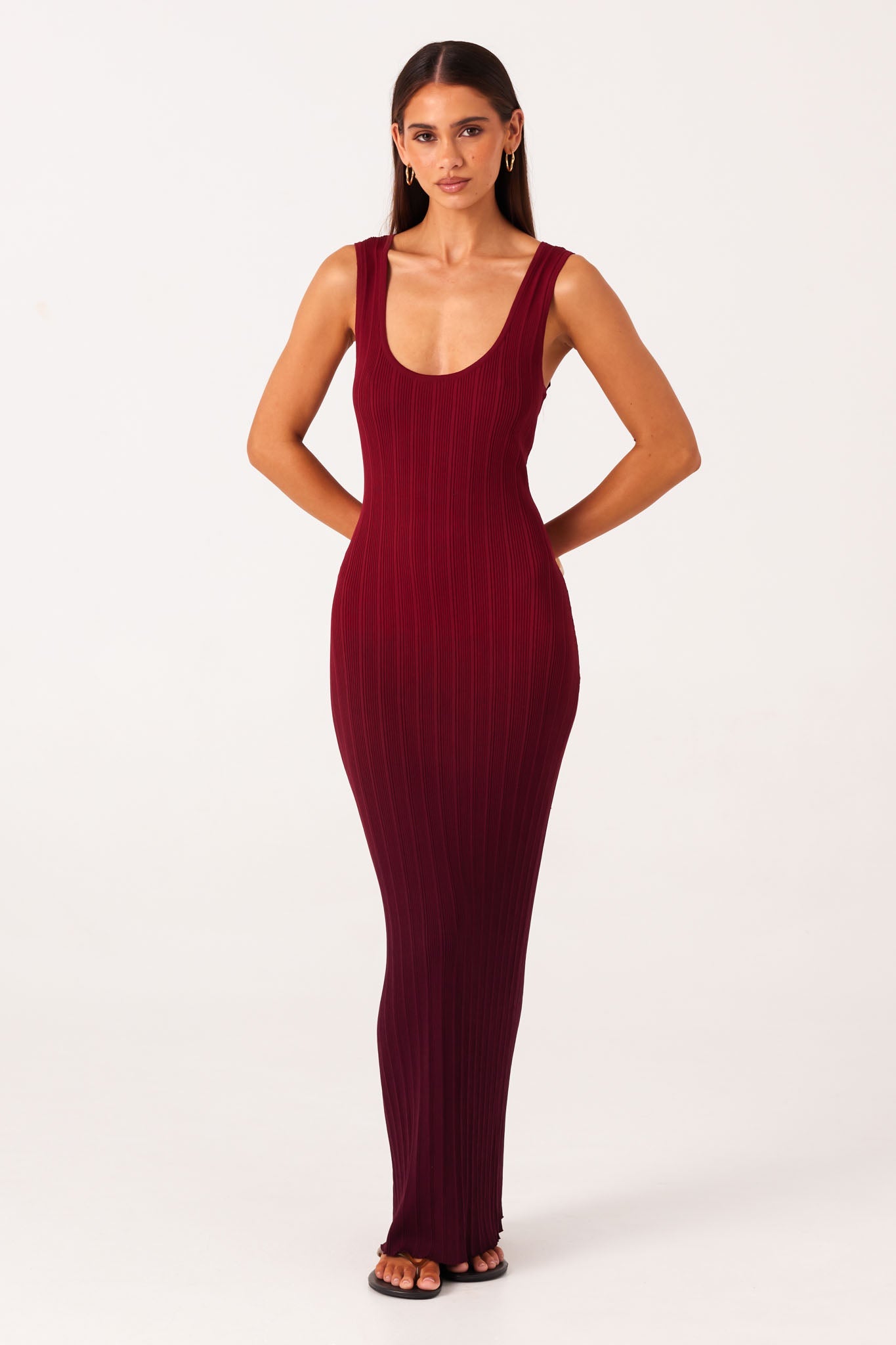 SNDYS ODESSA MAXI DRESS (Plum Ombre)
