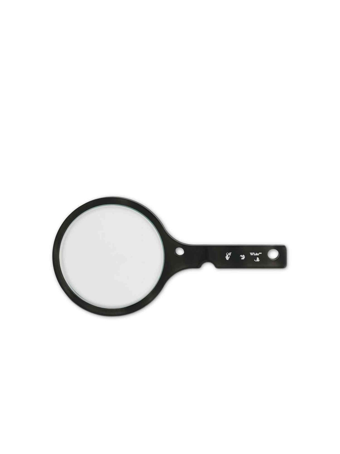 Image of Decor. Product name - Off-White x Home Meteor Hand Mirror Dark Grey in Grey colour by brand - OFF-WHITE
