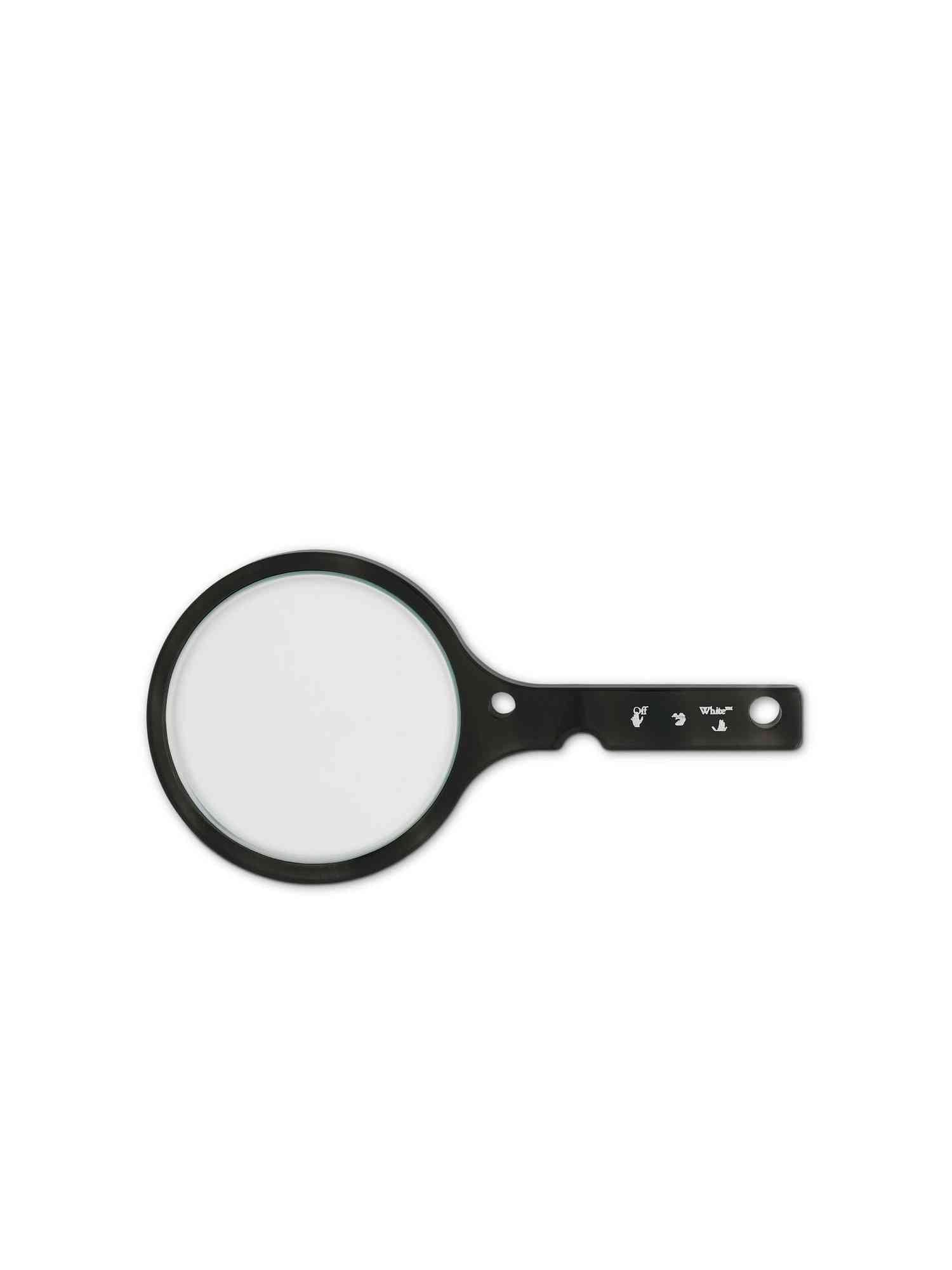 Image of Decor. Product name - Off-White x Home Meteor Hand Mirror Dark Grey in Grey colour by brand - OFF-WHITE