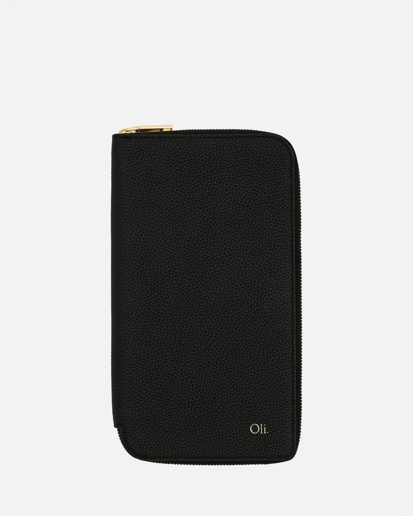 Image of Wallets & Money Clips. Productname: The Daily Edited Olivia Family Travel Wallet Black in Black colour by brand - The Daily Edited