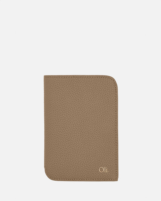 Image of Badge & Pass Holders. Productname: The Daily Edited Olivia Passport Holder Sepia in Sepia colour by brand - The Daily Edited