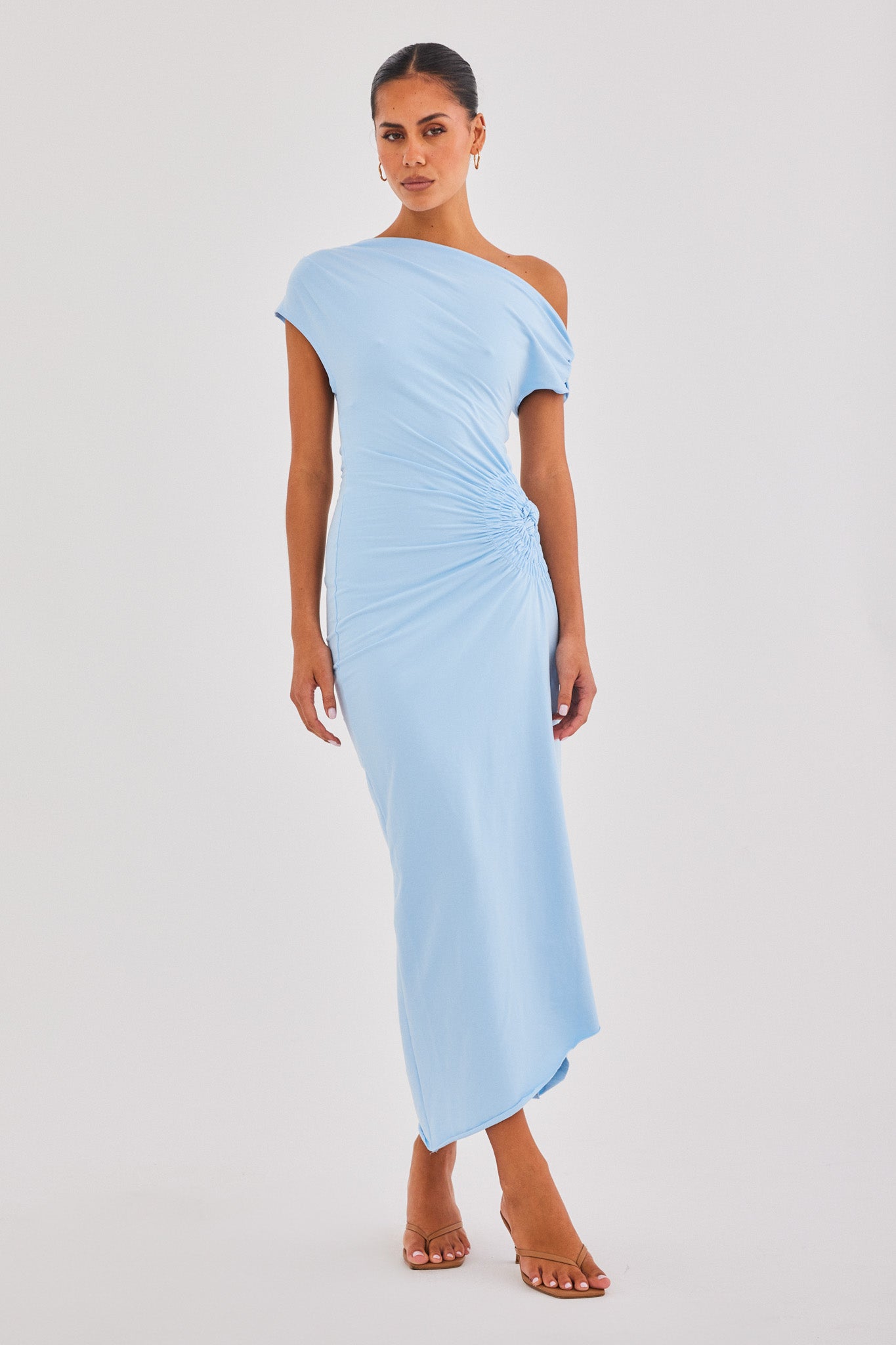 Image of Dresses. Productname: SNDYS OLIVIDAE MAXI DRESS in Sky Blue colour by brand - SNDYS