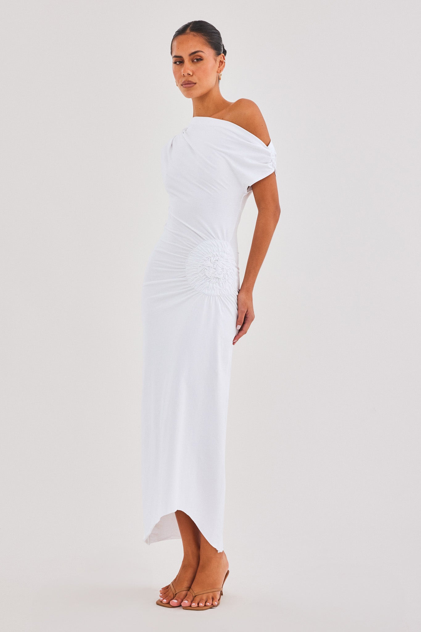 SNDYS OLIVIDAE MAXI DRESS (White)