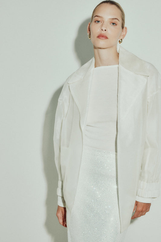 Organza Bomber (Ivory)