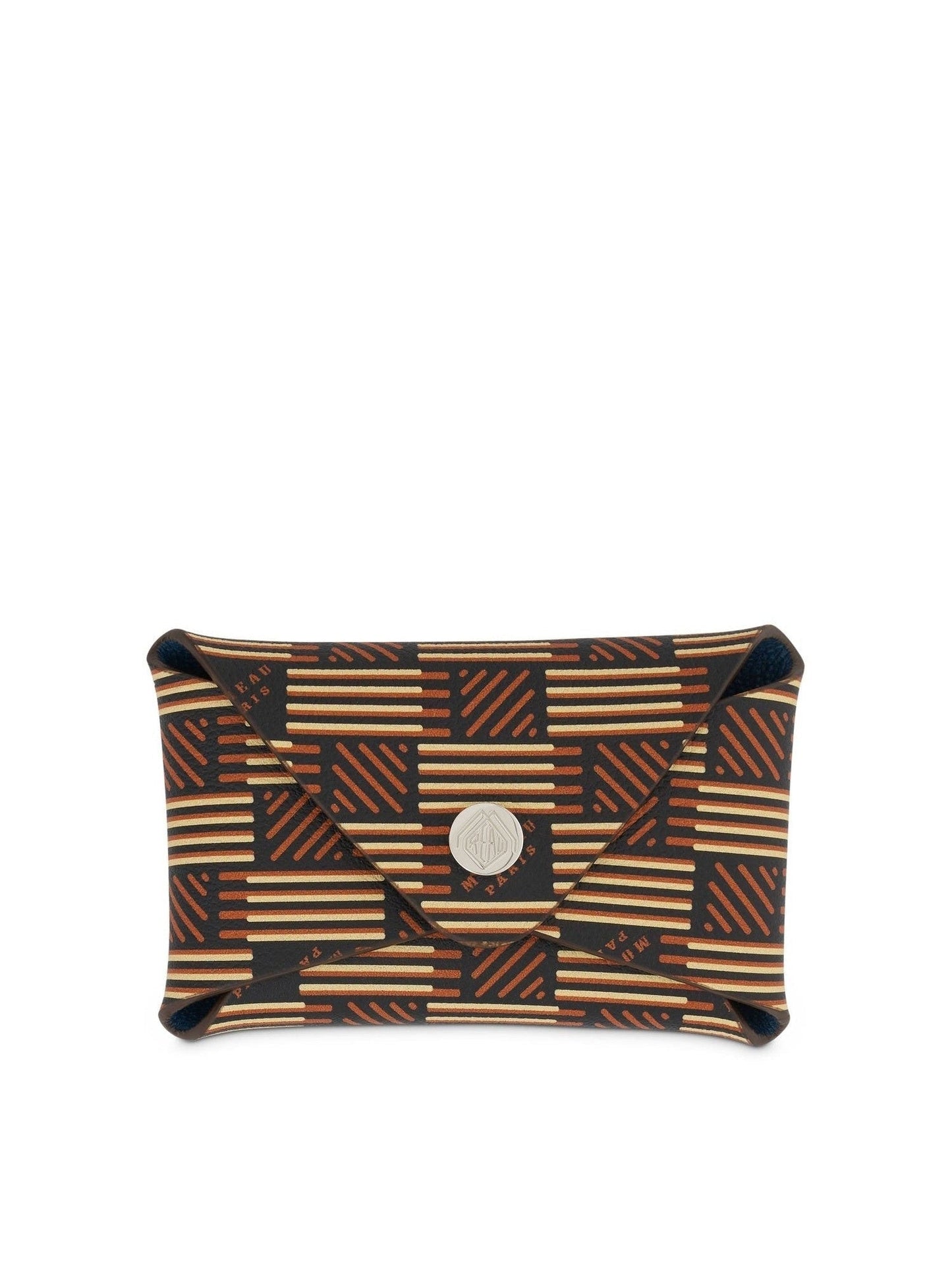 Image of Wallets & Money Clips. Product name - Origami Single Cardholder in Brown colour by brand - MOREAU