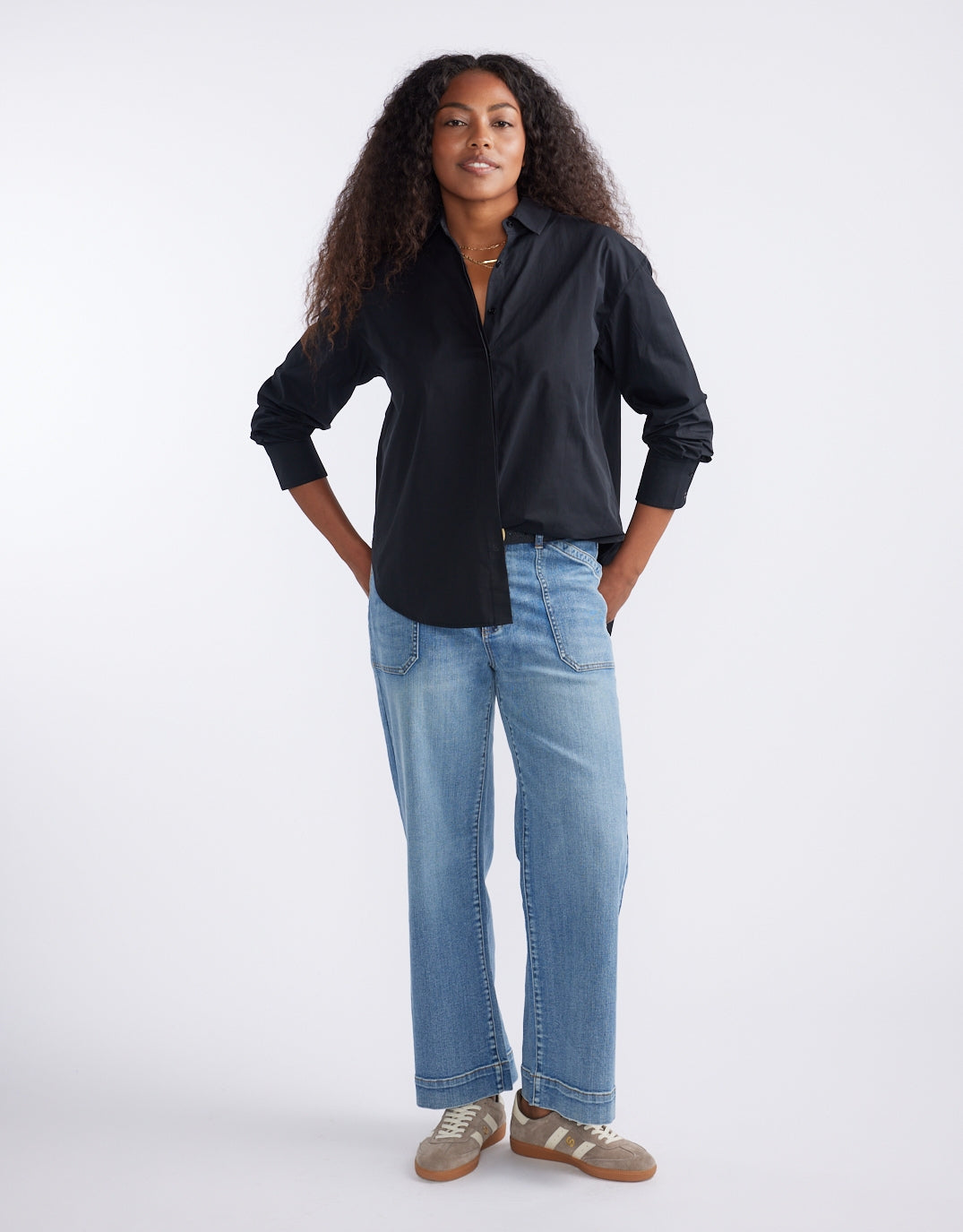 White & Co. Carter Shirt (Black)