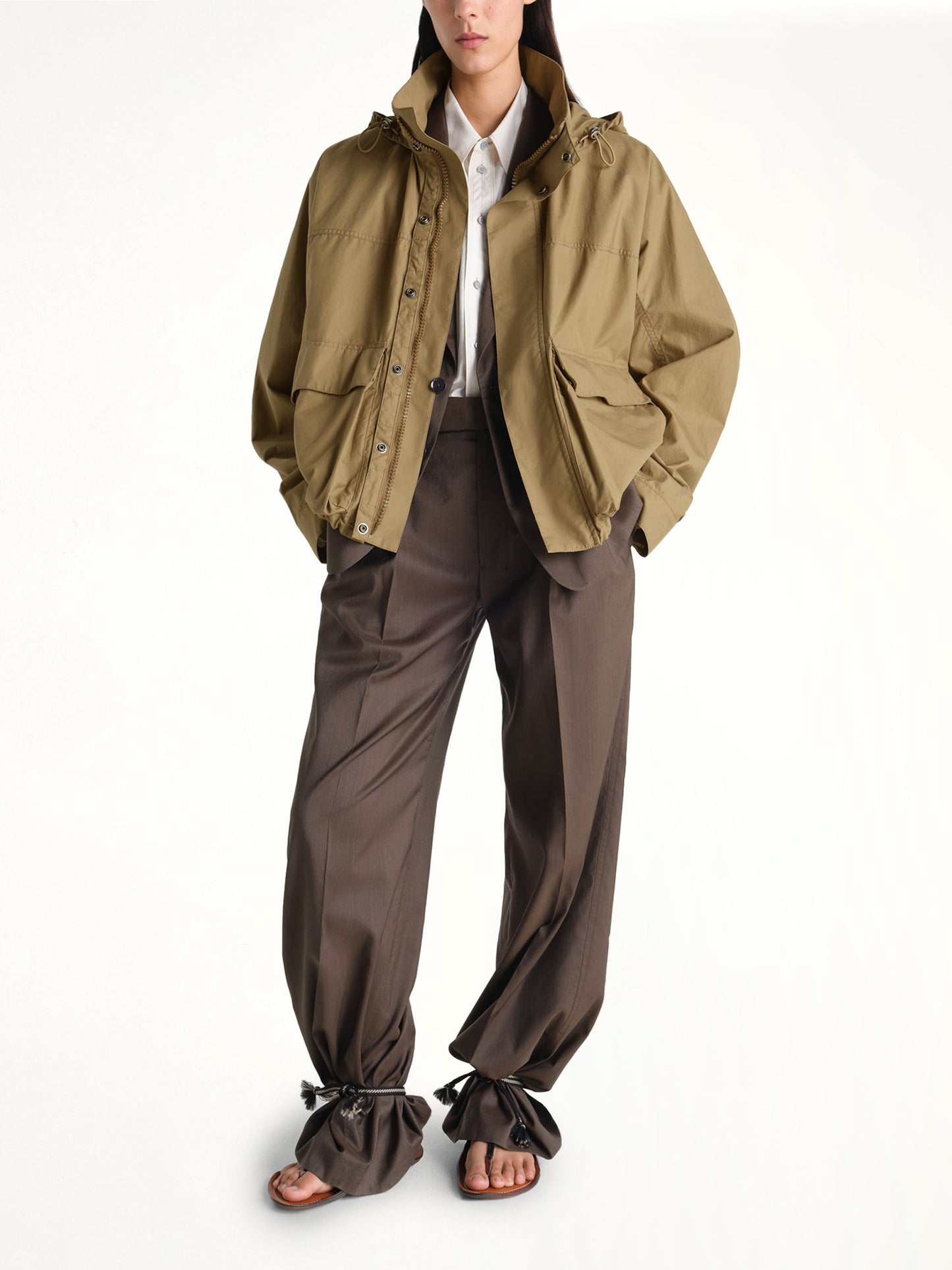 LEMAIRE Short Rain Parka (Khaki)