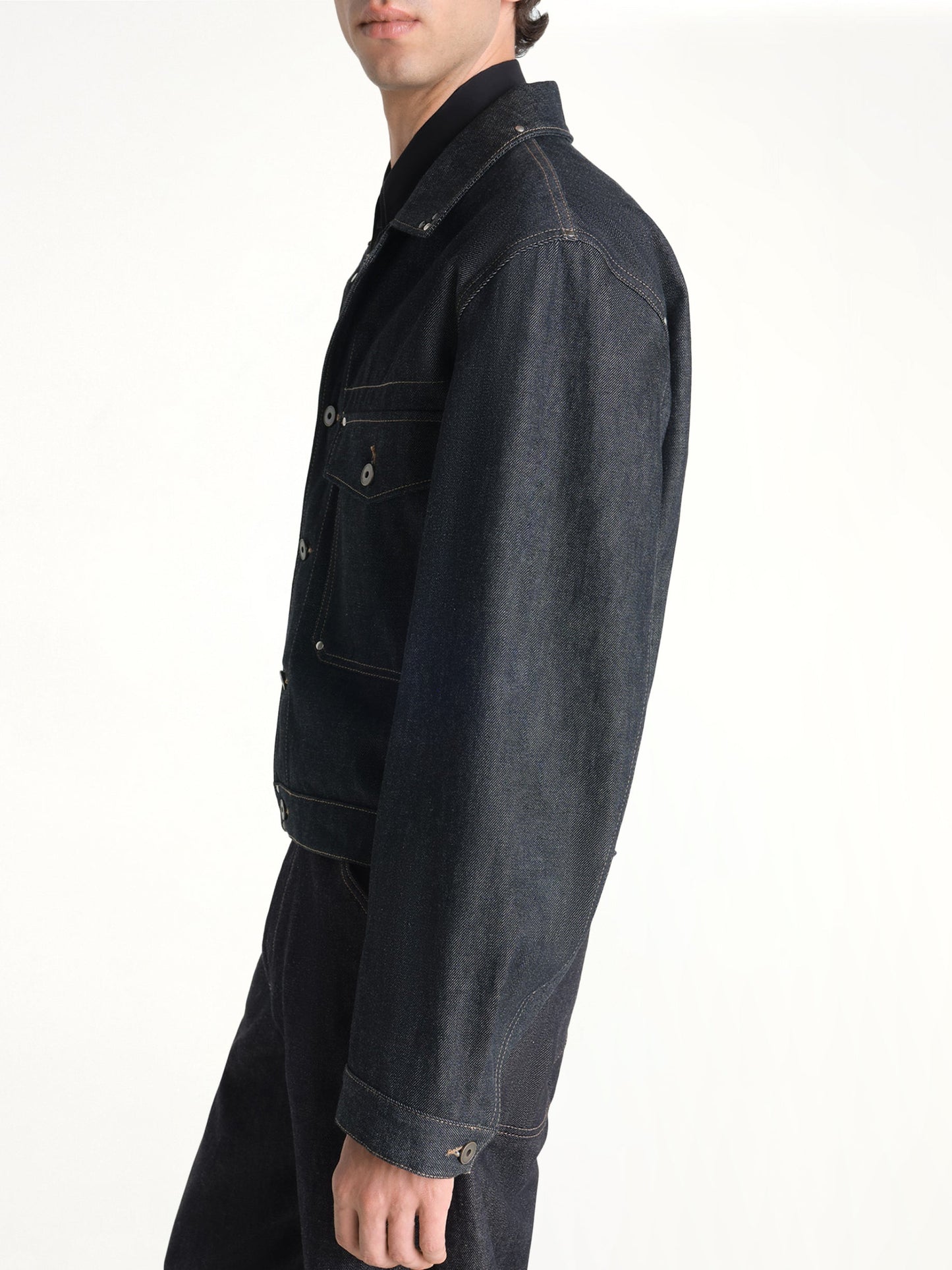 LEMAIRE Trucker Jacket With Studs (Indigo)