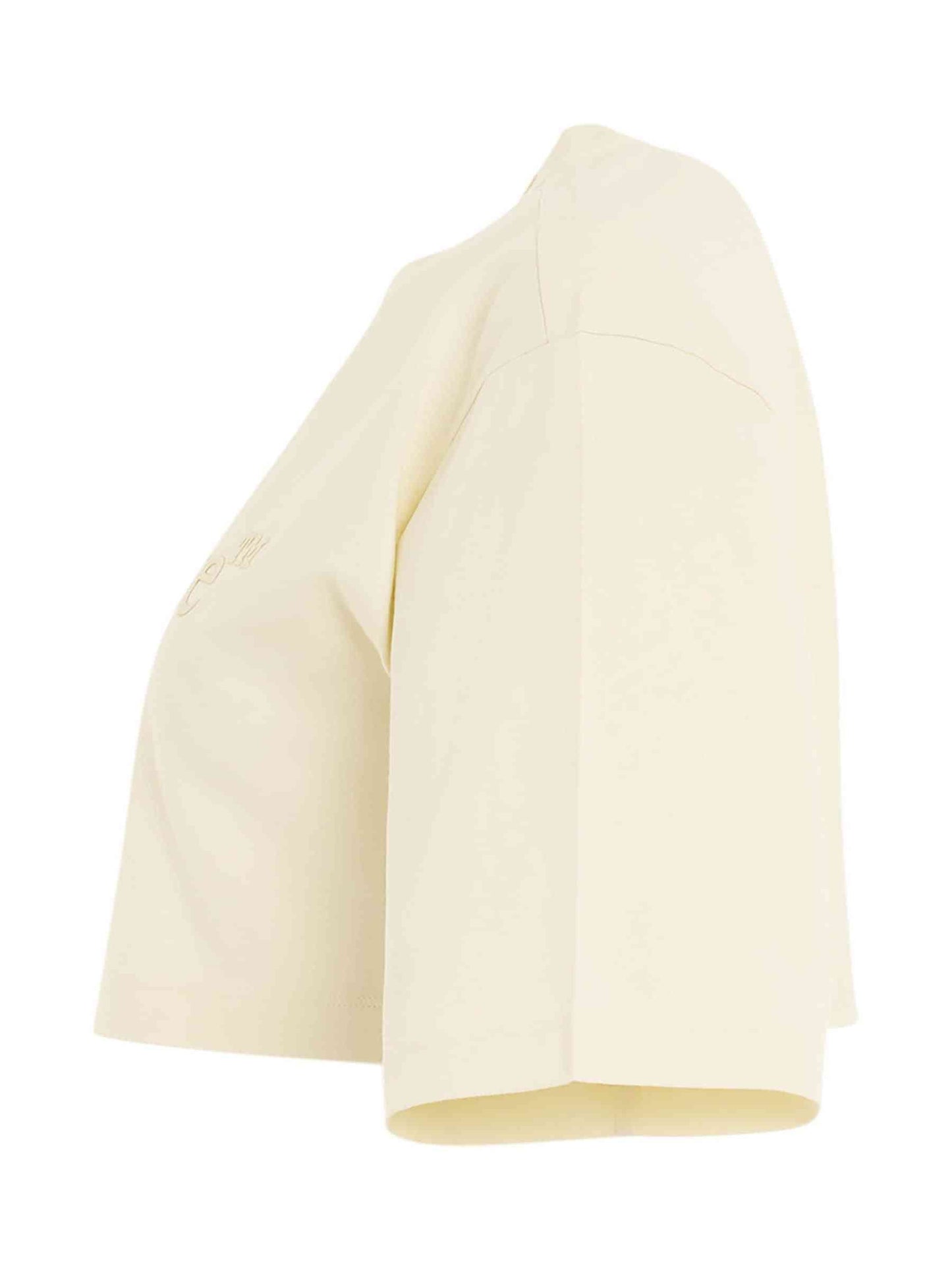 OFF-WHITE Big Logo X Crop T-Shirt (Beige)