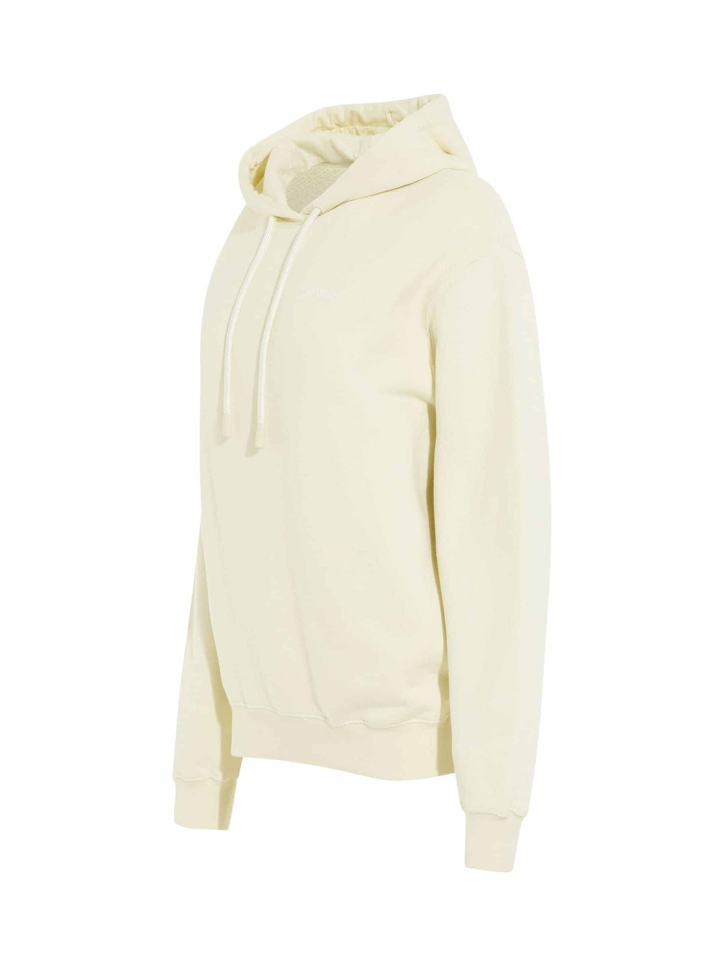 OFF-WHITE Embroidered Diagonal Tab Hoodie (Beige)