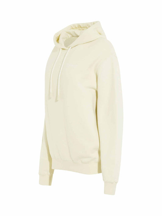 OFF-WHITE Embroidered Diagonal Tab Hoodie (Beige)