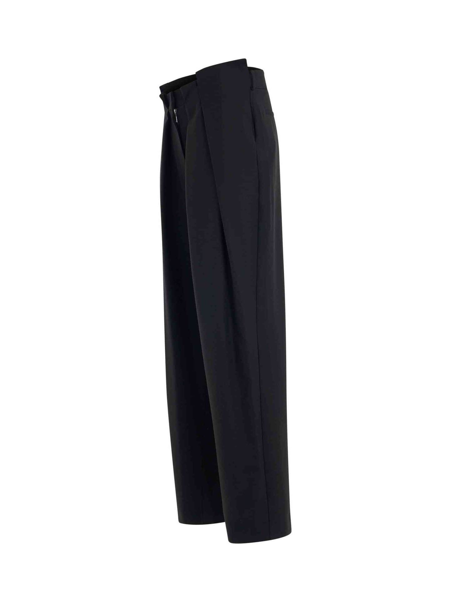 OFF-WHITE Ablohland Wool Paperbag Pants (Black)