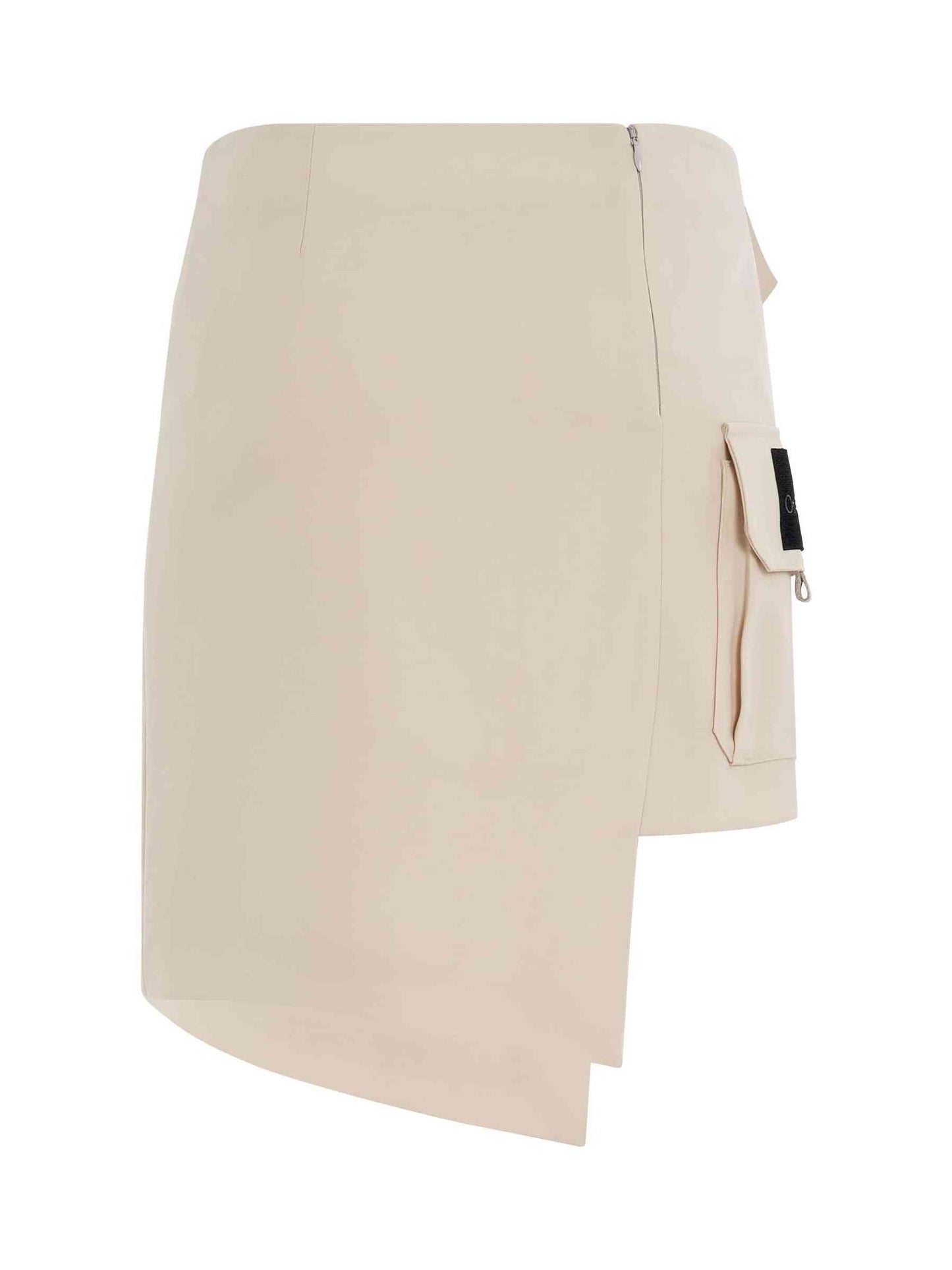 OFF-WHITE Toybox Dry Wool Pocket Skirt (Brown)