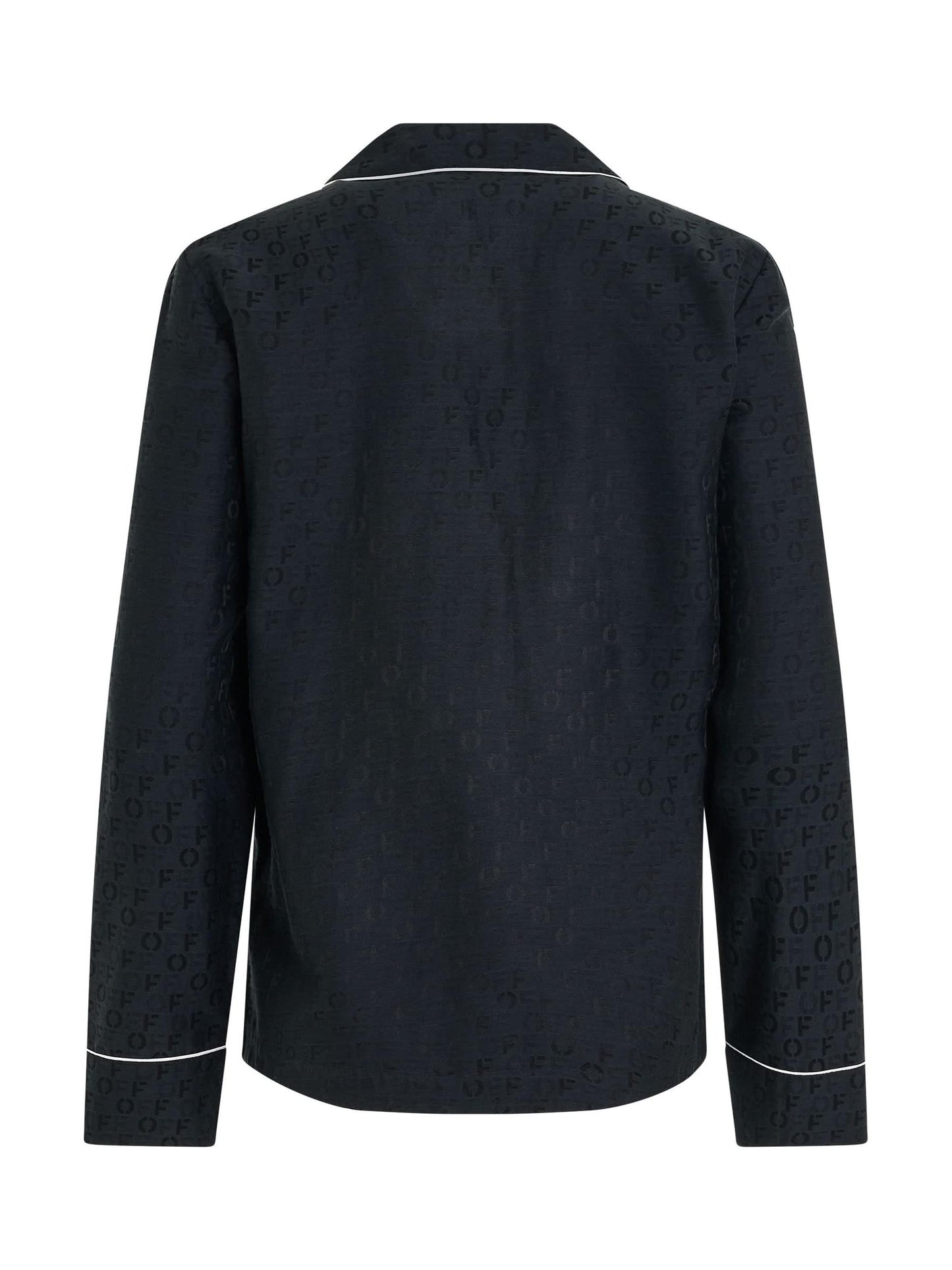 OFF-WHITE Logo Jacquardard Pajama Shirt (Black)