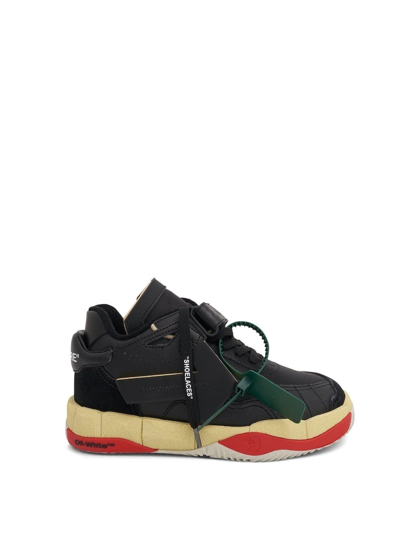 Image of Sneakers. Productname: OFF-WHITE Low Puzzle Couture Sneaker in BLACK colour by brand - OFF-WHITE