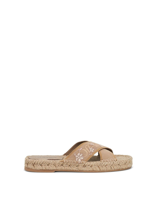 Image of Footwear. Productname: OFF-WHITE Romantic Criss Cross Espadrillas in BEIGE colour by brand - OFF-WHITE