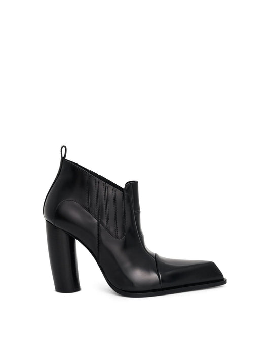 Image of Boots. Productname: OFF-WHITE Moon Beatle Shade Ankle Boot in BLACK colour by brand - OFF-WHITE