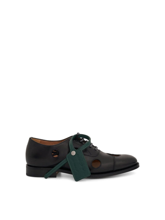 Image of Shoes. Product name - Off-White x Church's Consul Shoe in Black colour by brand - OFF-WHITE