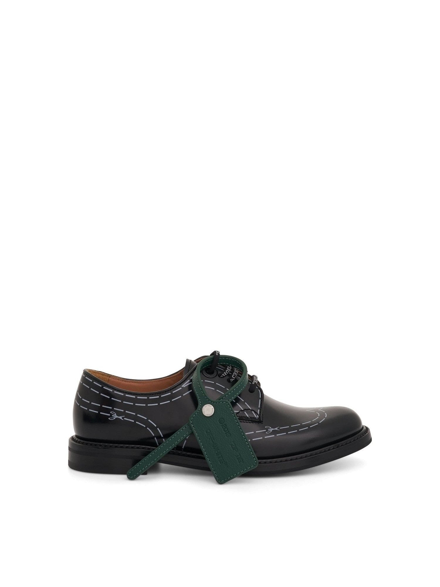Image of Shoes. Product name - Off-White x Church's Shannon Shoe in Black colour by brand - OFF-WHITE