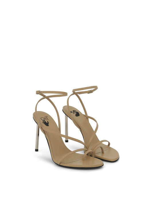 OFF-WHITE Nappa High Allen Multi Sandal (Brown)