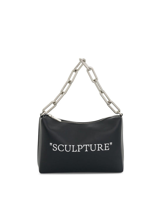 Image of Bags. Productname: OFF-WHITE Block Pouch Quote Bag in BLACK colour by brand - OFF-WHITE