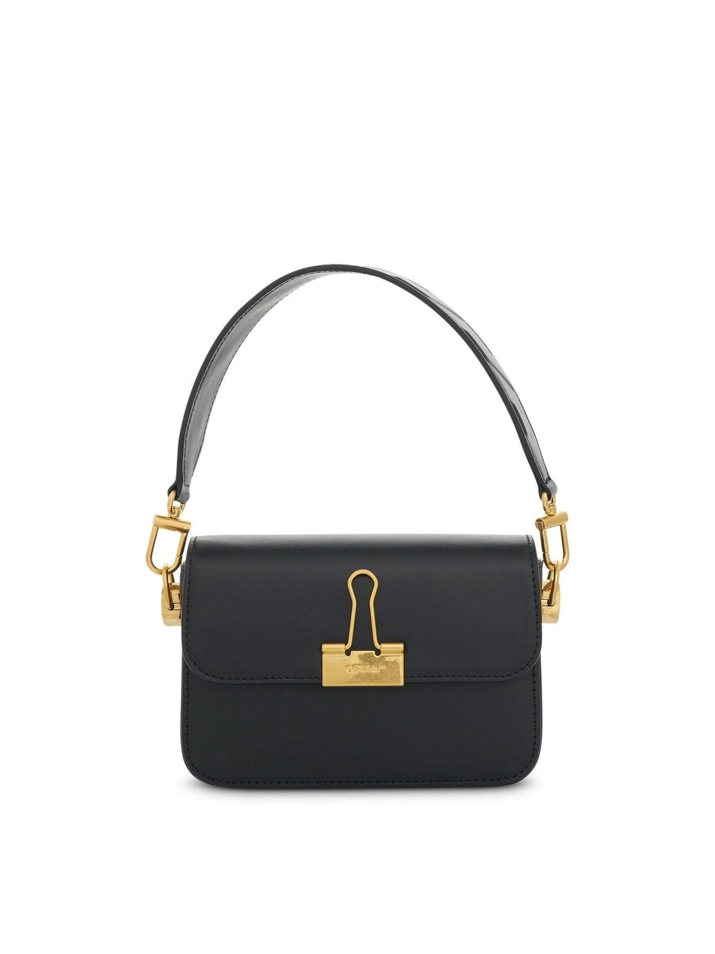 OFF-WHITE Plain Small Binder Shoulder Bag (Black)