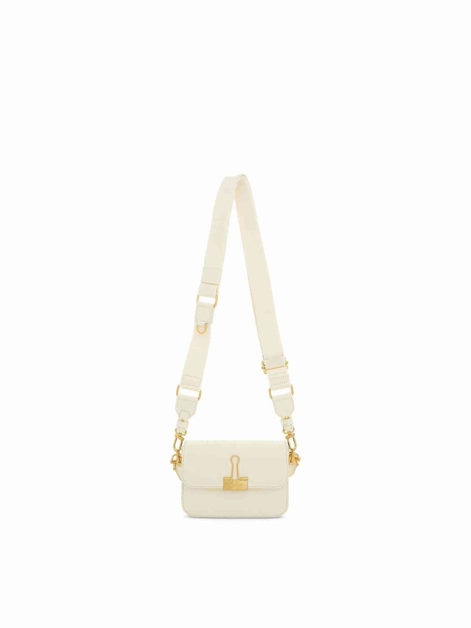 Image of Bags. Productname: OFF-WHITE Plain Binder Shoulder Bag in BEIGE colour by brand - OFF-WHITE