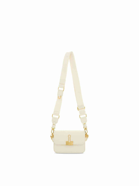 Image of Bags. Productname: OFF-WHITE Plain Binder Shoulder Bag in BEIGE colour by brand - OFF-WHITE