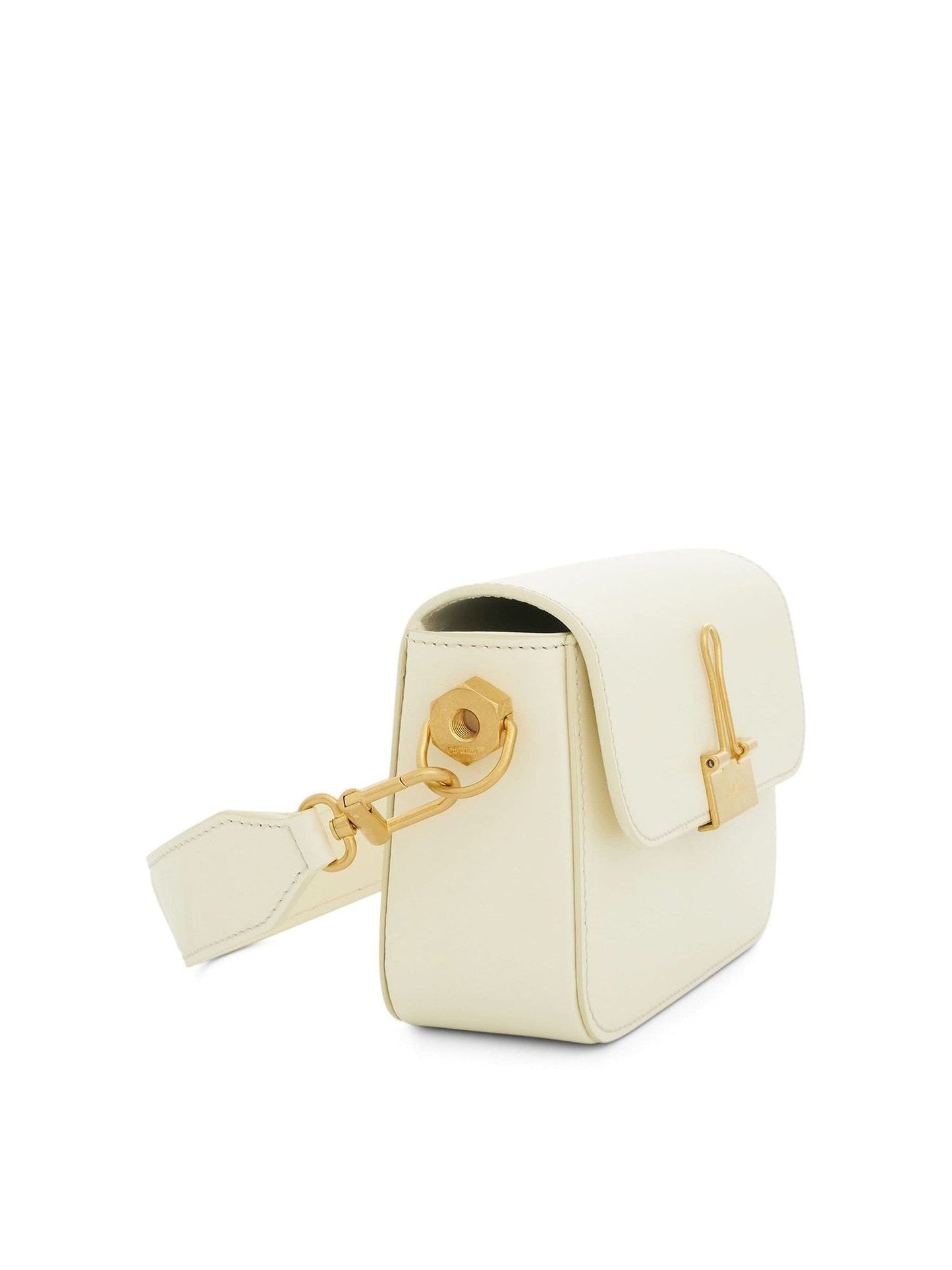 OFF-WHITE Plain Binder Shoulder Bag (Beige)