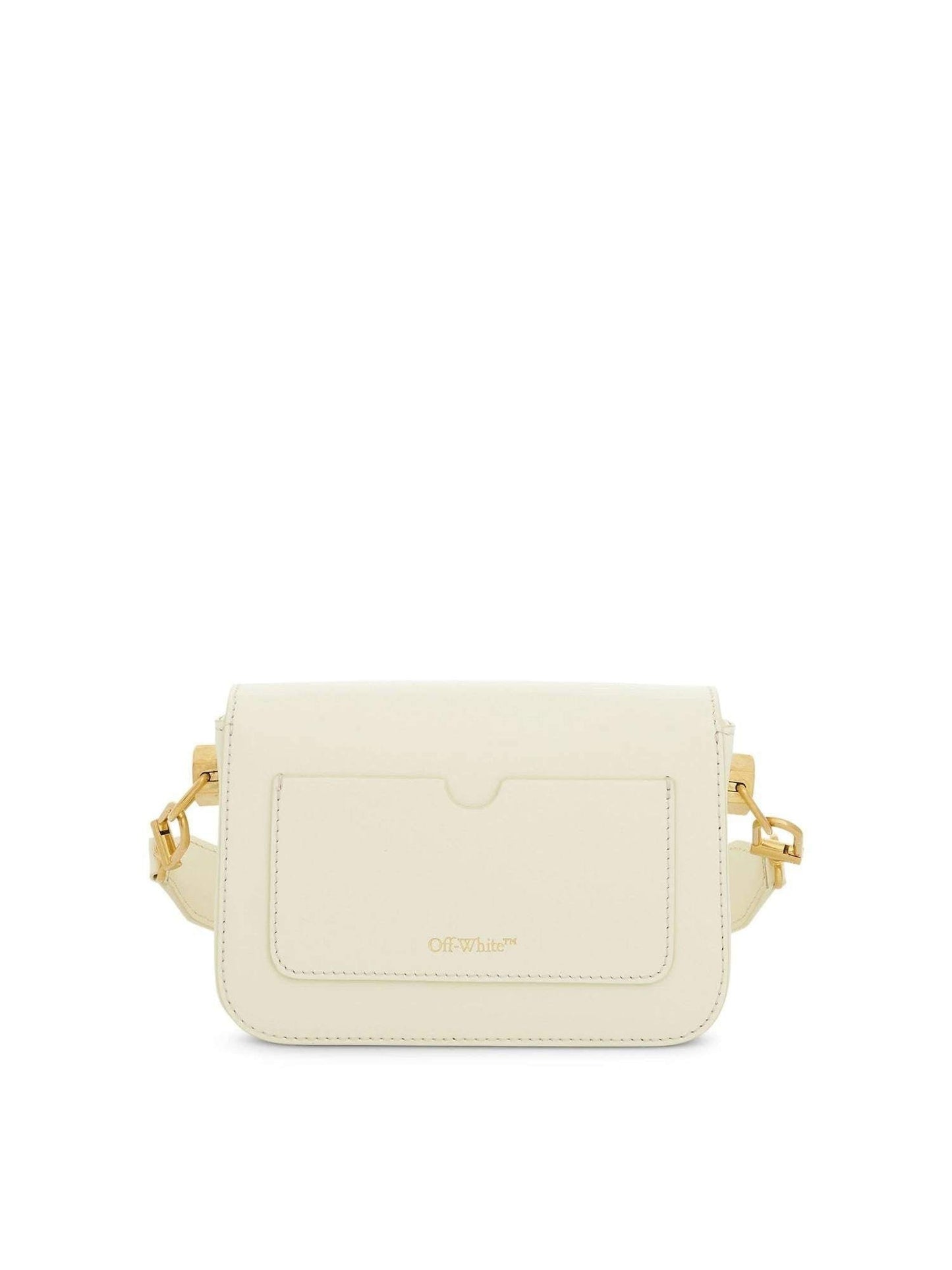 OFF-WHITE Plain Binder Shoulder Bag (Beige)