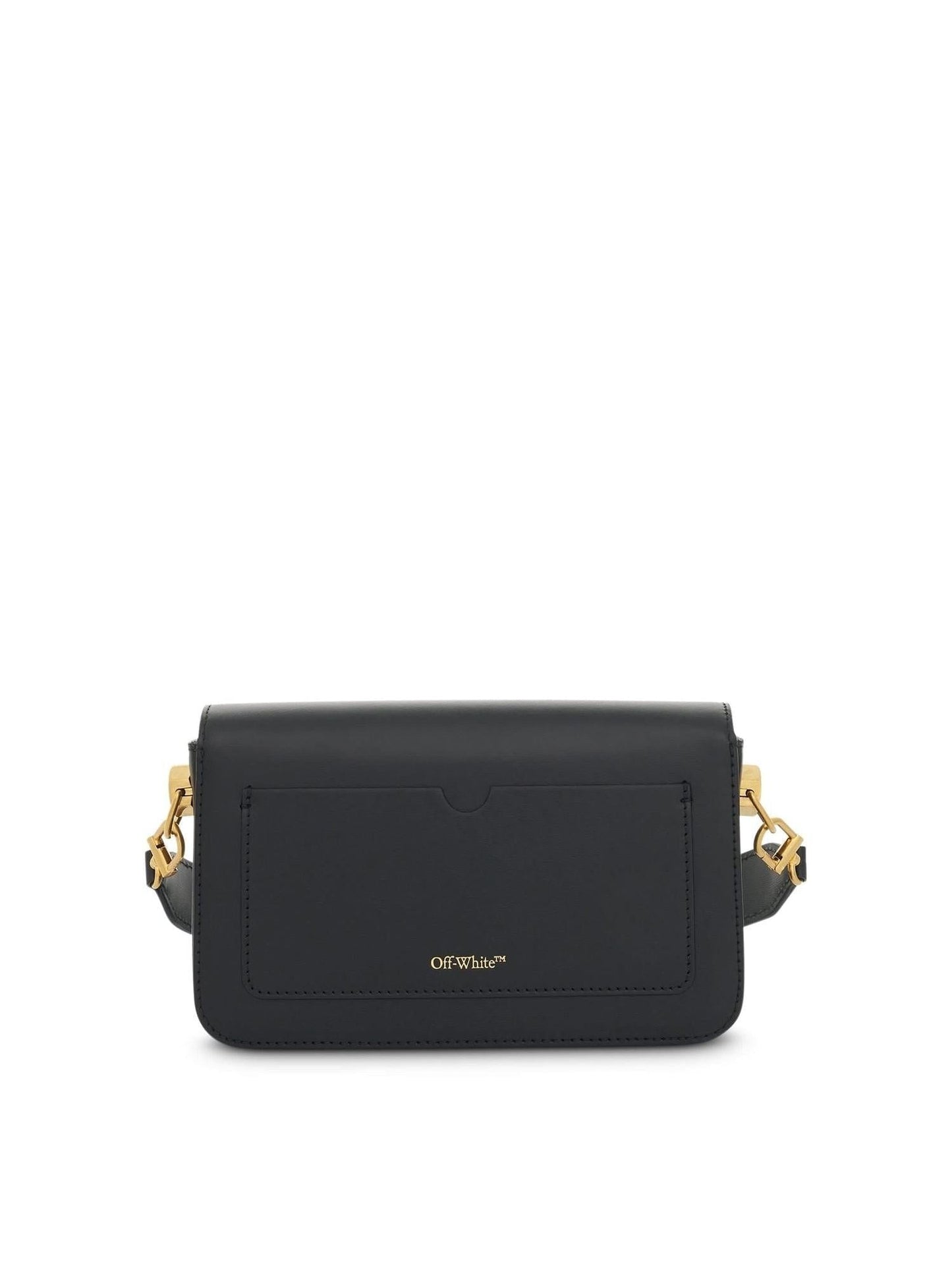 OFF-WHITE Plain Medium Binder Shoulder Bag (Black)