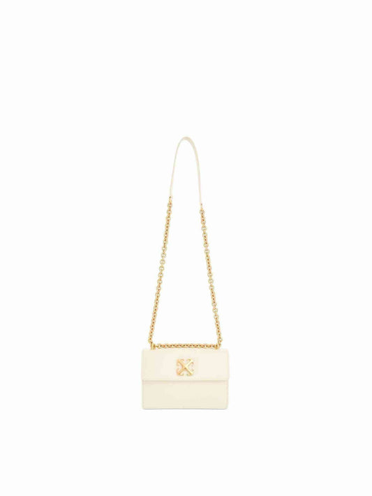 Image of Bags. Productname: OFF-WHITE Jitney 2.0 Shoulder Chain Bag in WHITE colour by brand - OFF-WHITE