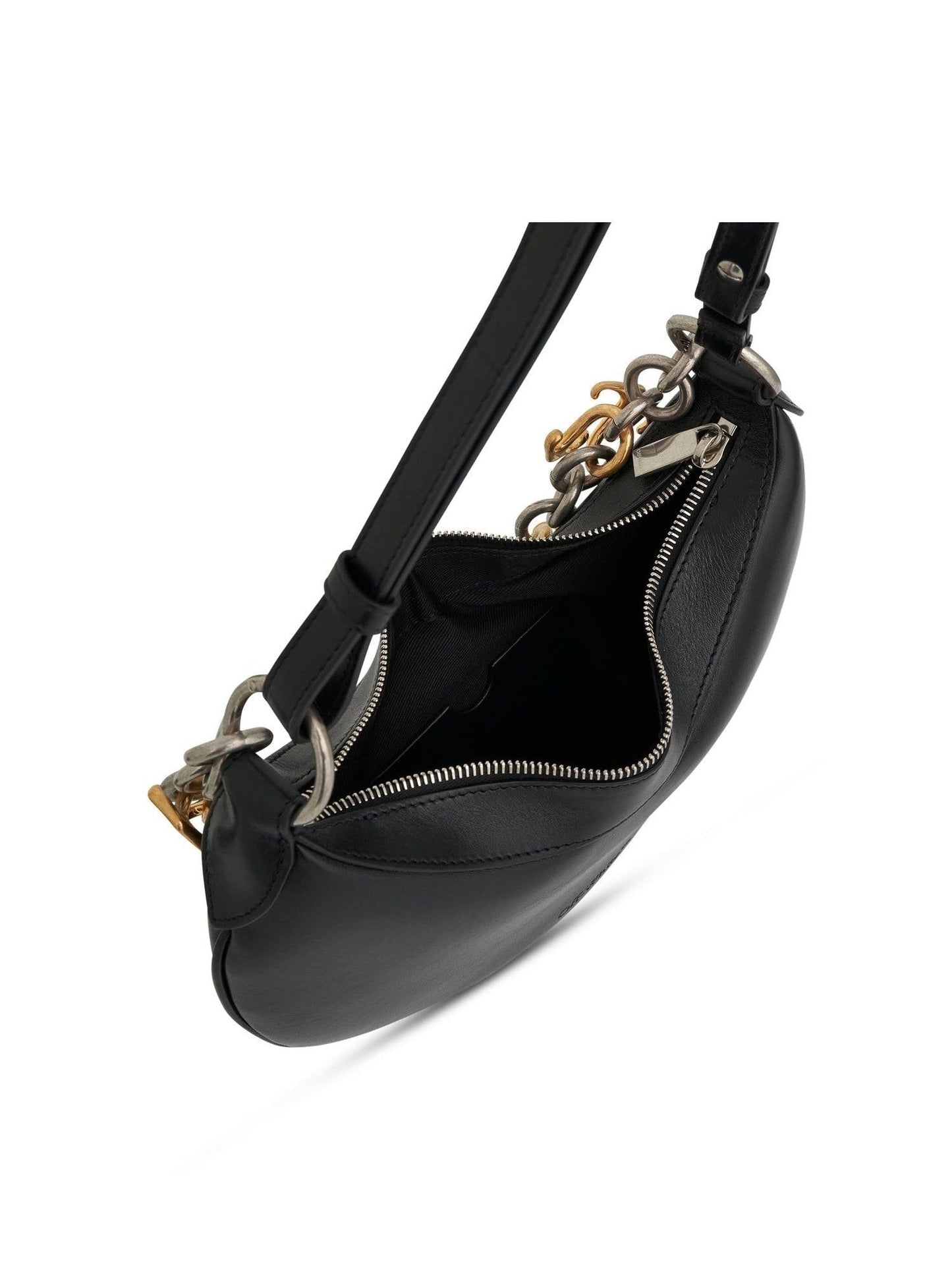 OFF-WHITE Hobo Hemisphere Bag (Black)