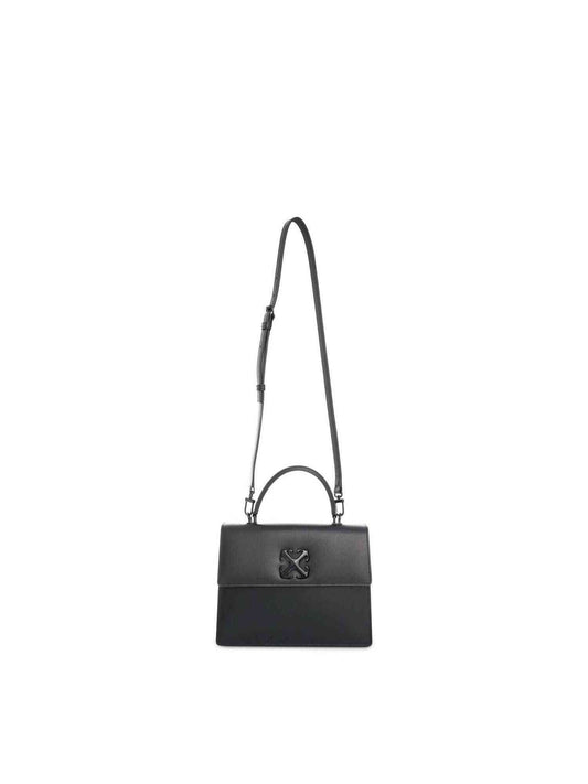 Image of Bags. Productname: OFF-WHITE Jitney 1.4 Top Handle Bag in BLACK colour by brand - OFF-WHITE