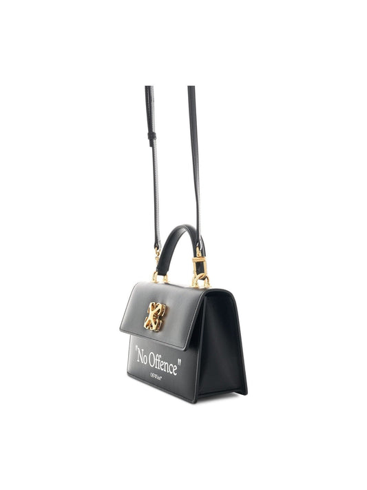 OFF-WHITE Jitney 1.4 Top Handle Quote Bag (Black)