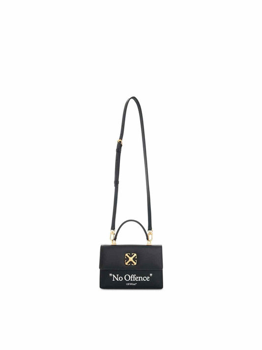 Image of Bags. Productname: OFF-WHITE Jitney 1.4 Top Handle Quote Bag in BLACK colour by brand - OFF-WHITE