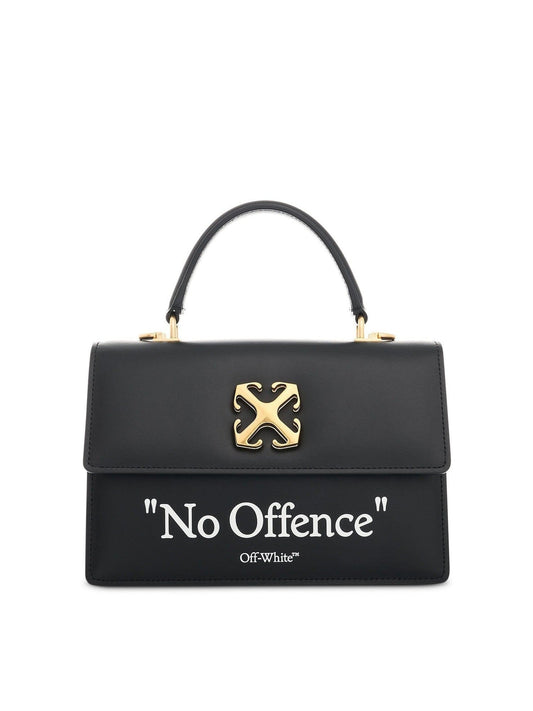 OFF-WHITE Jitney 1.4 Top Handle Quote Bag (Black)