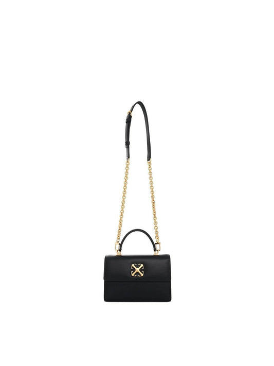 Image of Bags. Productname: OFF-WHITE Jitney 1.4 Top Handle Bag in BLACK colour by brand - OFF-WHITE
