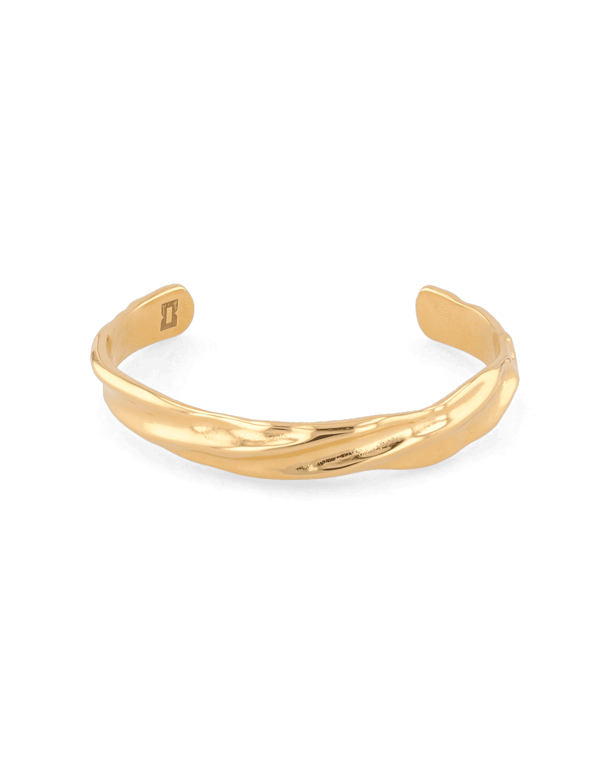 LAVANA Ocean Whispers Gold Cuff Bracelet