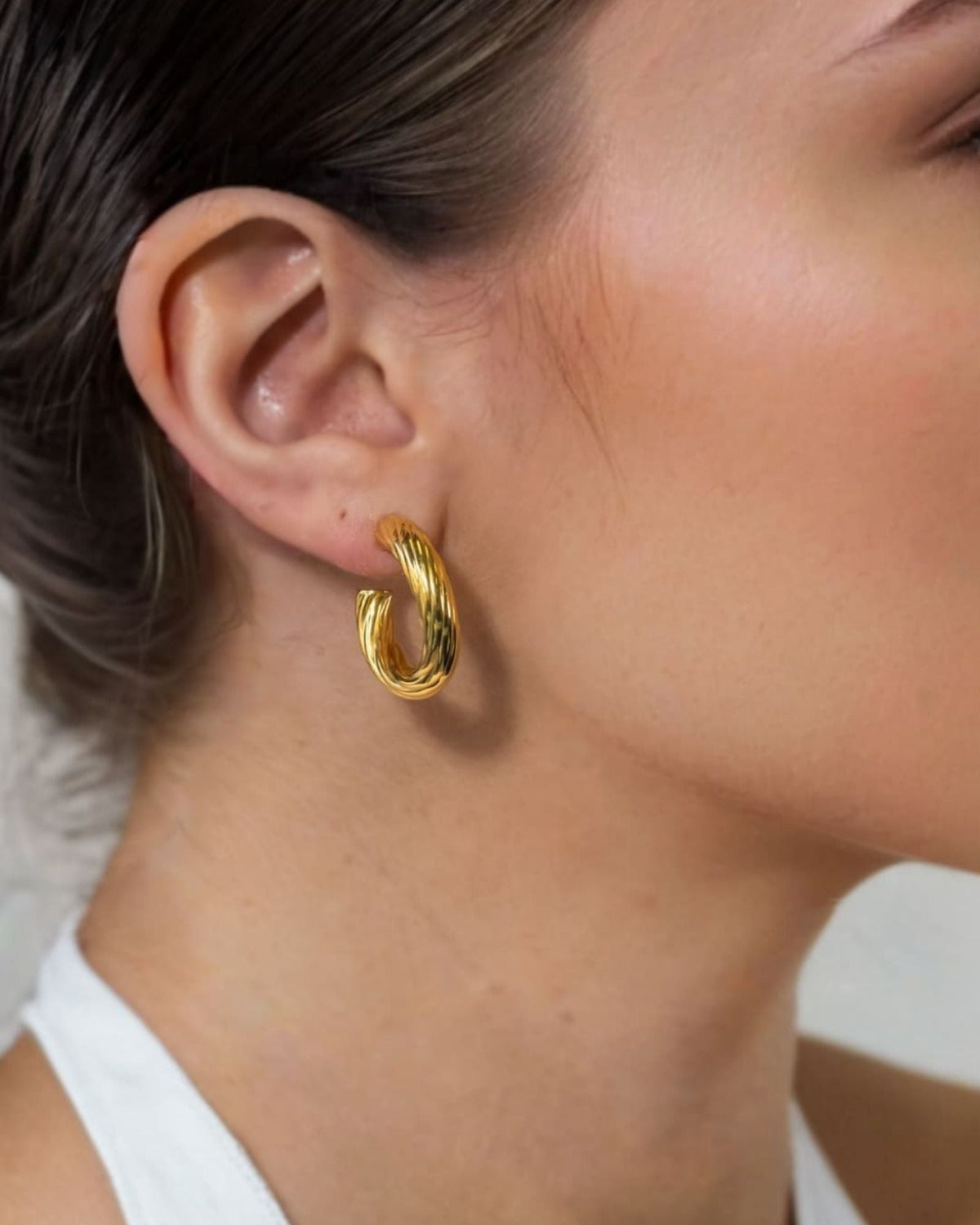 LAVANA Oceania Silver Hoop Earrings