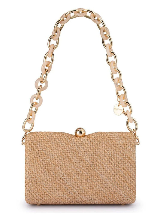 Image of Bags. Productname: OLGA BERG BIRDIE BAG in Natural colour by brand - Olga Berg