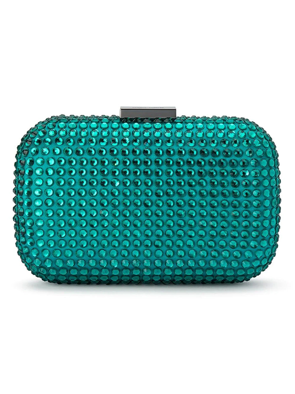 OLGA BERG CAYDENCE HOTFIX CLUTCH (Black/Silver)
