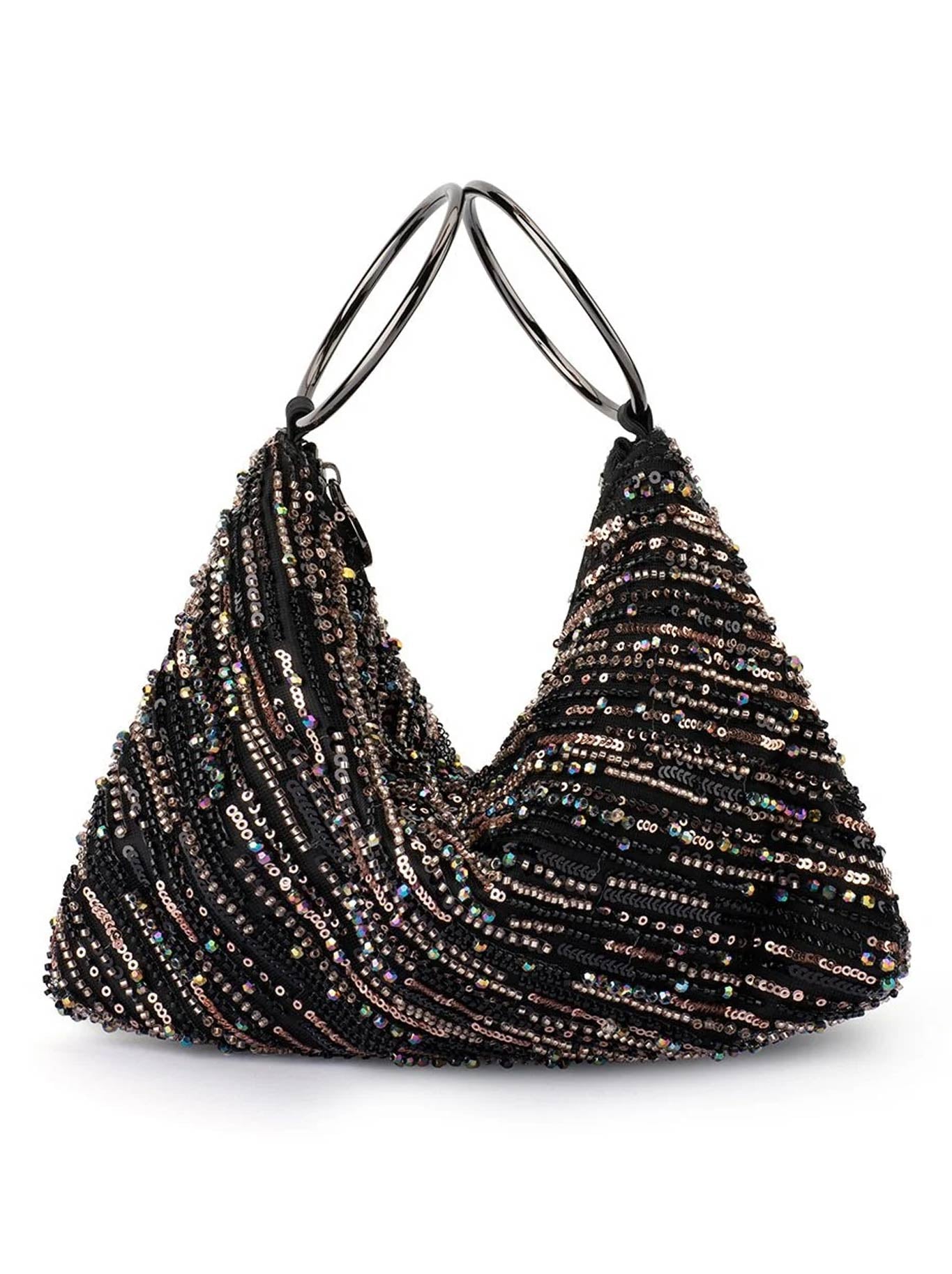 Image of Accessories. Product name - Olga Berg Dion Ring Handle in Bronze colour by brand - Olga Berg