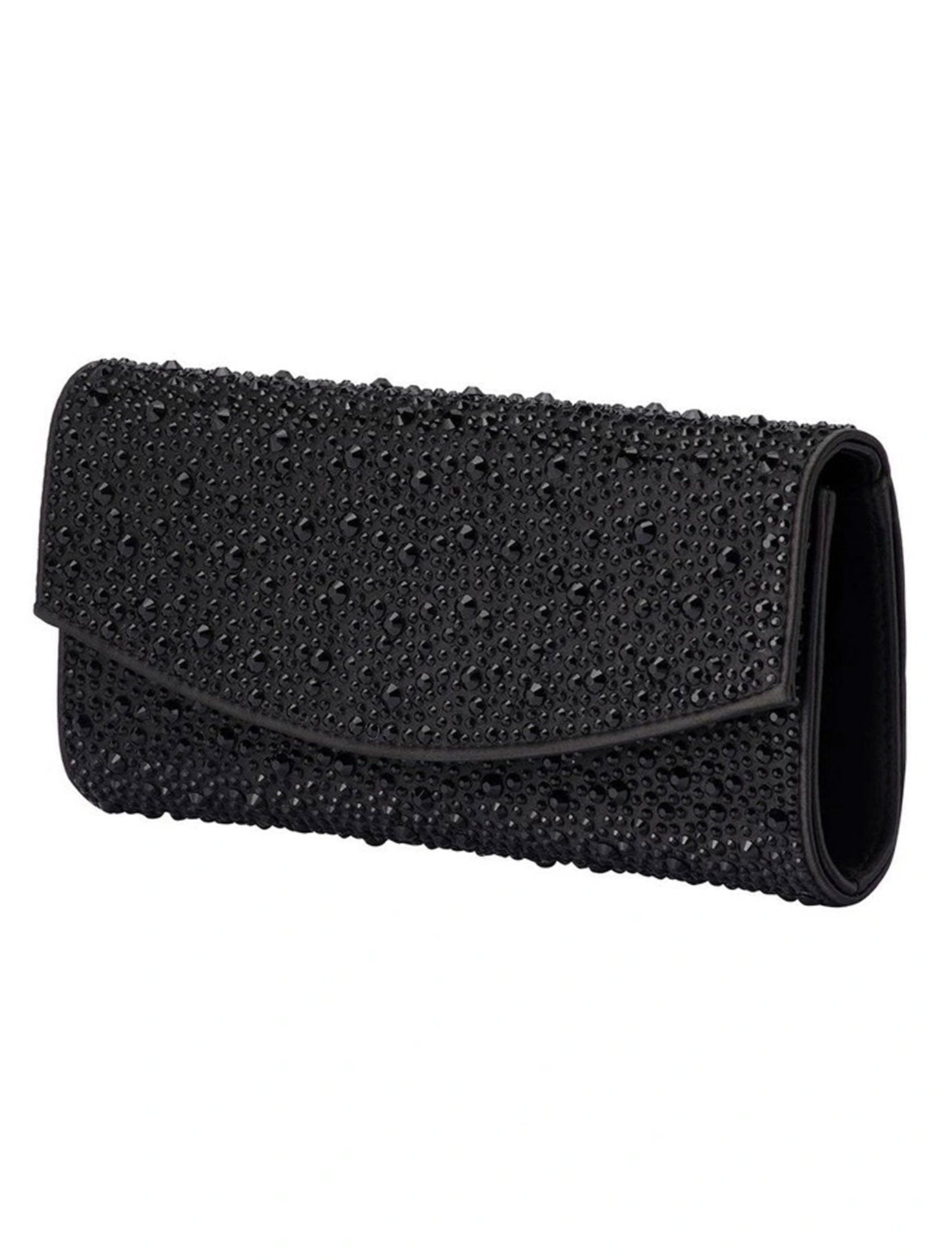 Olga Berg Emma Crystal Clutch (Black)