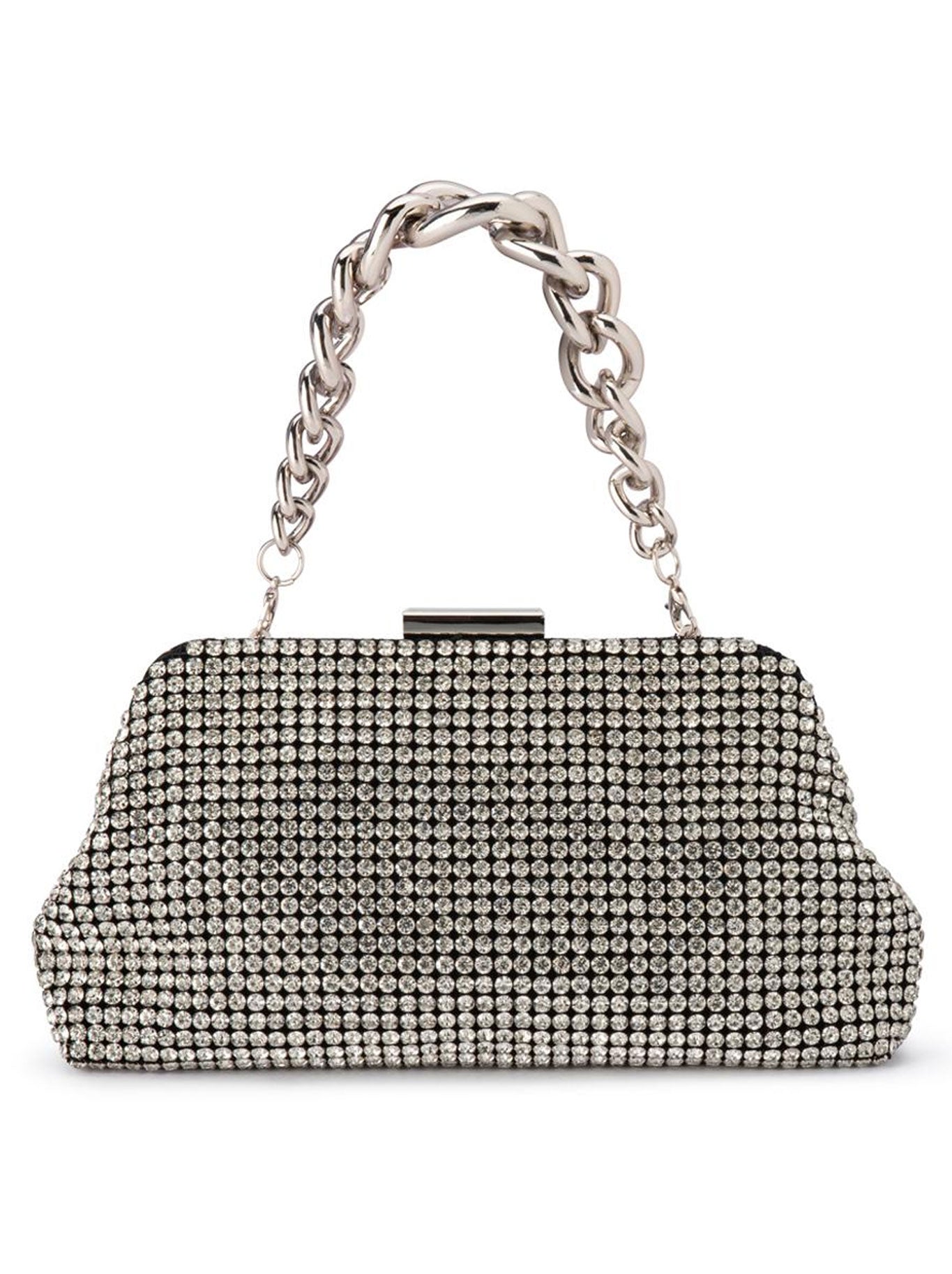 Image of Bags. Productname: OLGA BERG JERRY CLUTCH in Silver colour by brand - Olga Berg