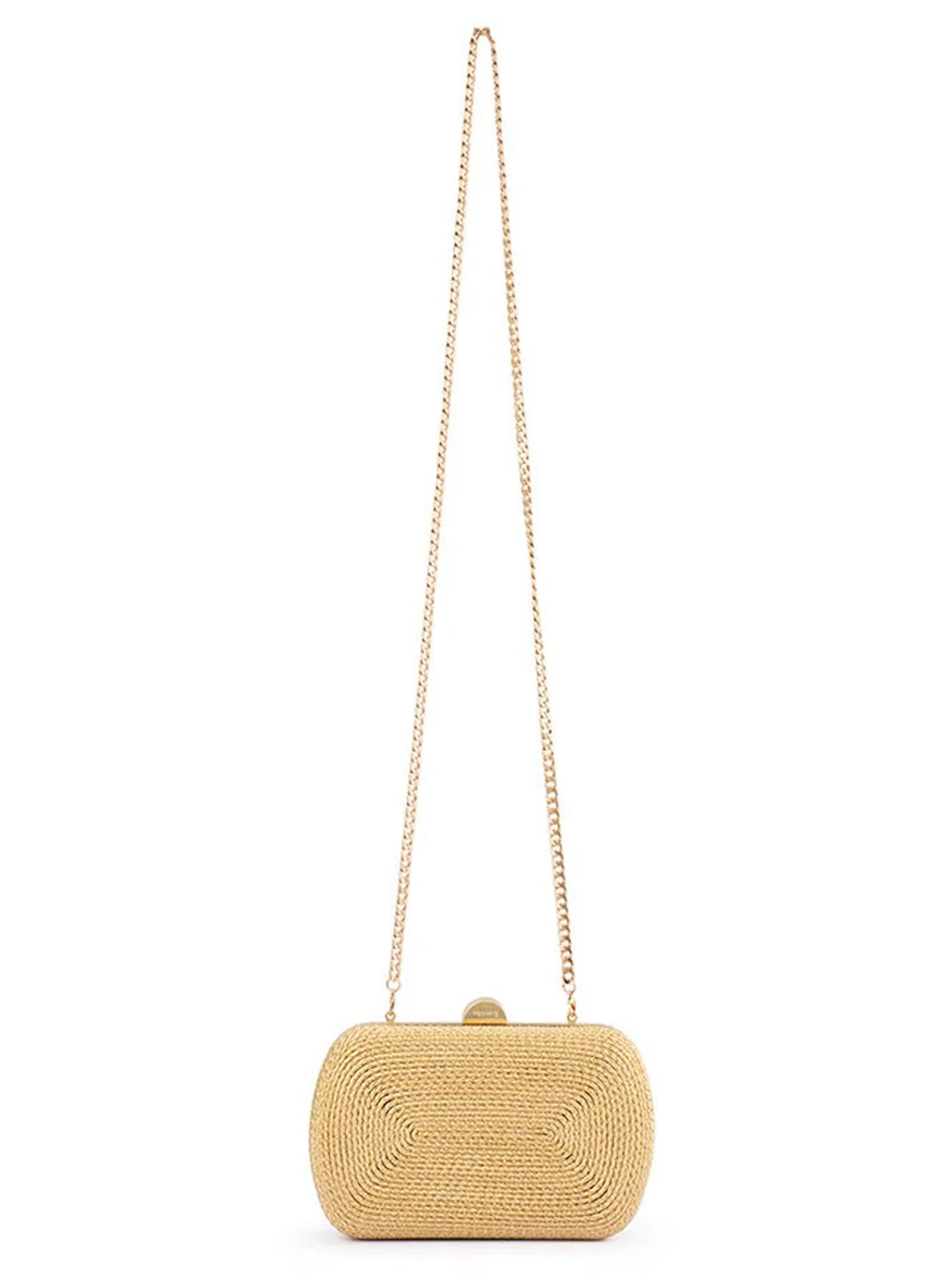 Olga Berg Martina Rope Clutch (Gold)