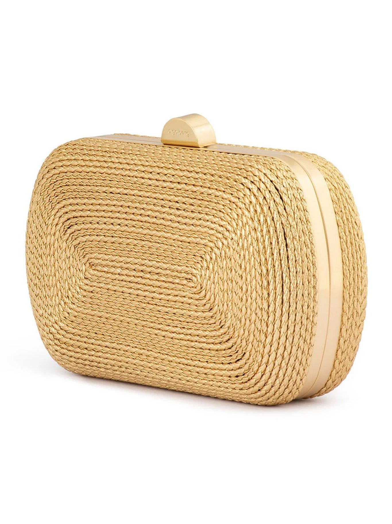Olga Berg Martina Rope Clutch (Gold)