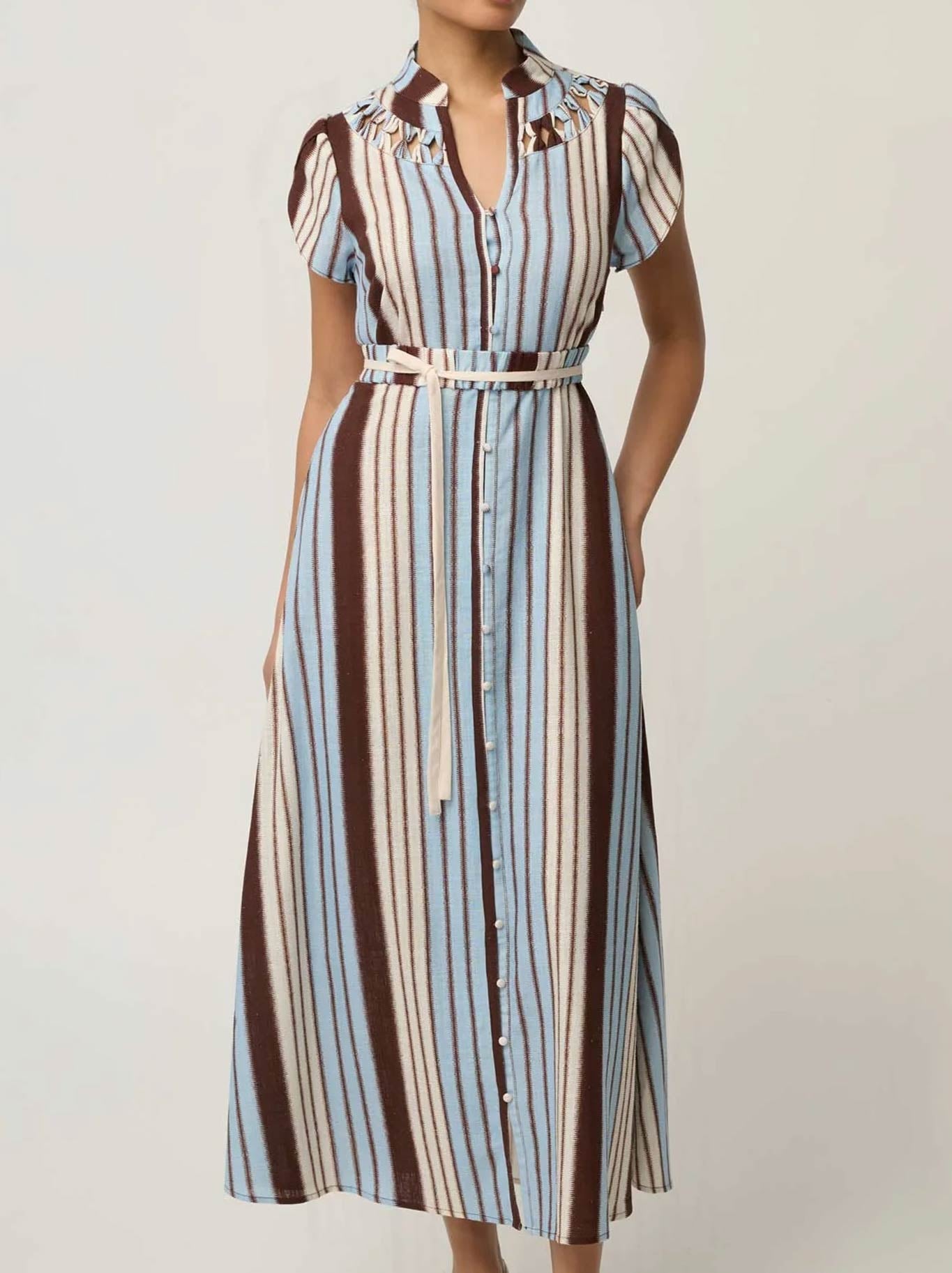 Image of Dresses. Product name - Once Was Cattleya Dress in Iridescent colour by brand - Once Was