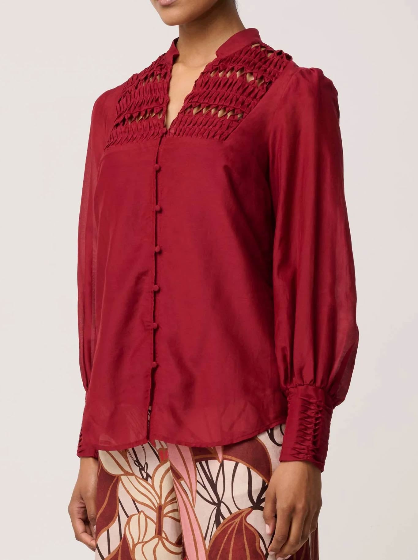 ONCE WAS GILLIAN SHIRT (Ruby)